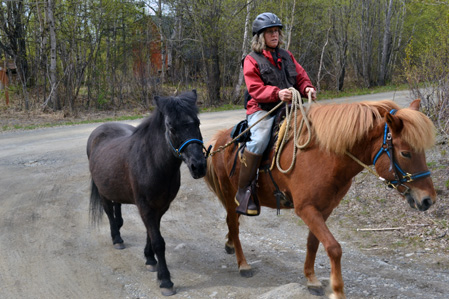 Alys and Raudi leading Tinni